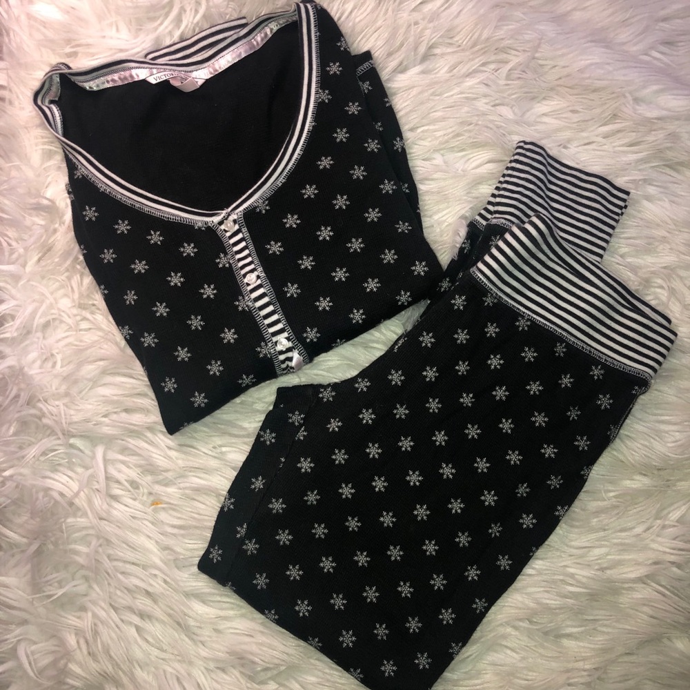victoria secret pj thermal set ❄️